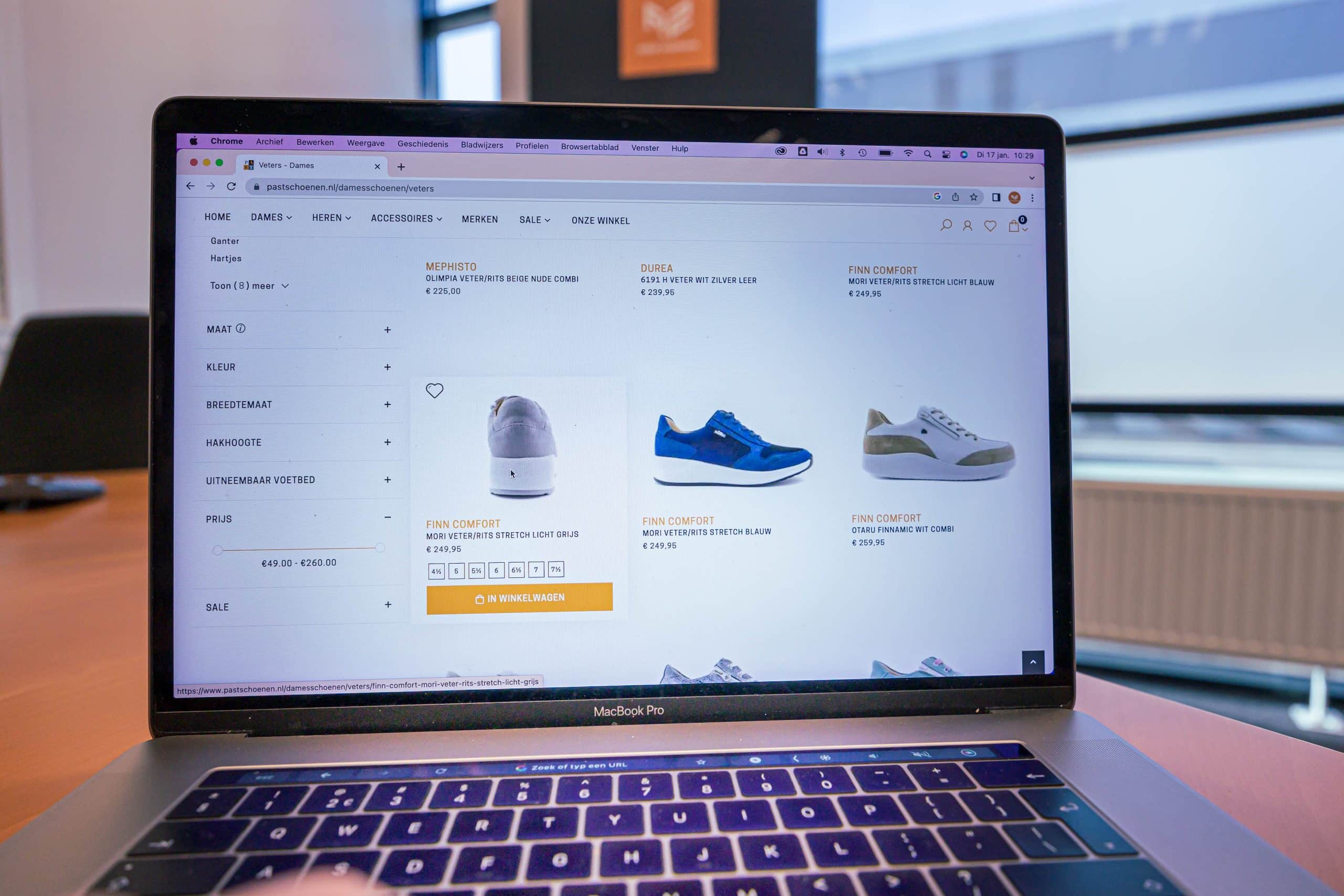 Past schoenen webshop Magento 2